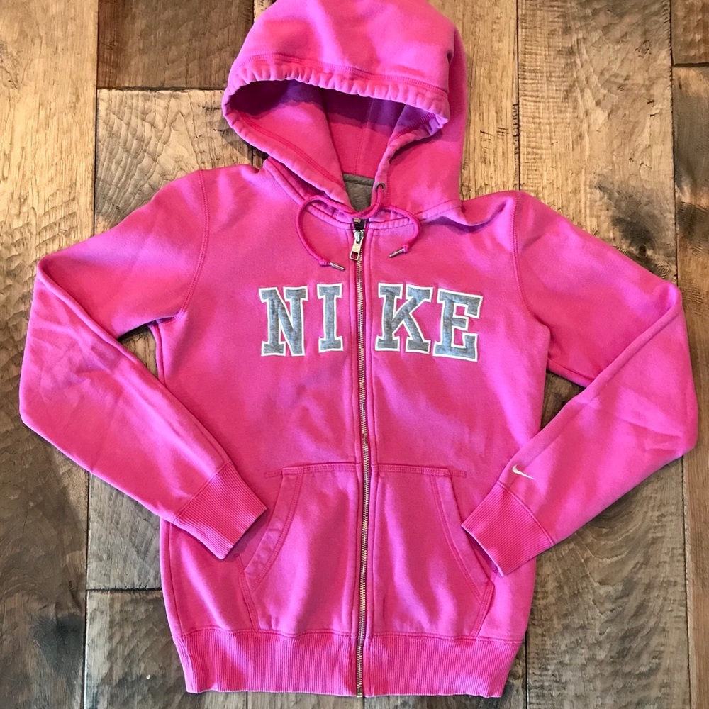 NIKE Zip Hoodie Sweatshirt Small